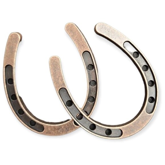 HORSESHOES SET OF 2- Western wedding party favor, Cowboy Wedding Decor, Crafts, - Picture 2 of 5